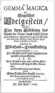 Gemma magica oder magisches Edelgestein